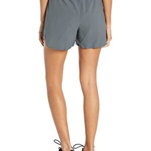 Under Armour Women's Standard 2n1 Softball Short 22, (012) Pitch Gray / / White, Medium