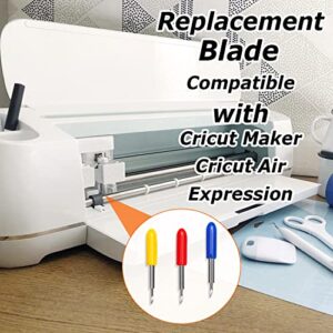 60 Pcs Replacement Blades Compatible with Cricut Explore Air 2/Air 3 Maker Expression Vinyl Cutting Machines 60 Degree Fine Point Blades