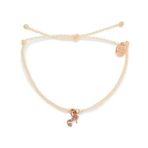pura vida rose gold-plated disney ariel charm bracelet - adjustable band, brand charm - vanilla