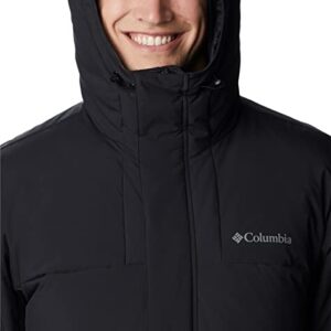 Columbia Men's Aldercrest Down Hooded Jacket, Black, X-Large