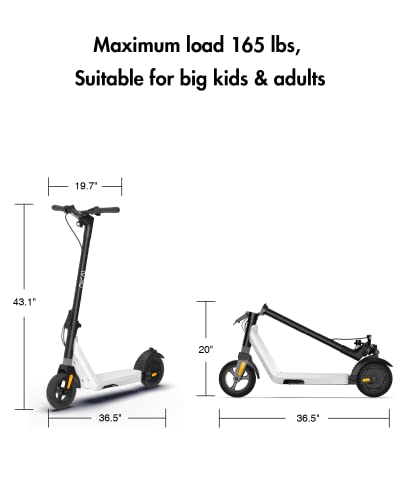 OKAI ES50B Electric Scooter | Entry-Level E Scooter - 12.4 Miles Range | 15.5mph Top Speed - Lightweight and Foldable Electric Kick Scooter for Teens, Adults & Kids