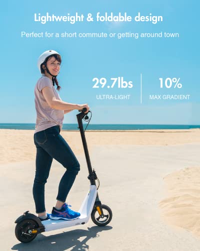 OKAI ES50B Electric Scooter | Entry-Level E Scooter - 12.4 Miles Range | 15.5mph Top Speed - Lightweight and Foldable Electric Kick Scooter for Teens, Adults & Kids