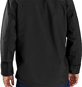 Carhartt mens Storm Defender Loose Fit Heavyweight Jacket Work Utility Outerwear, Black, Large US