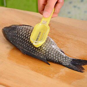 food-grade abs fish scaler fish scale remover skin scales innovative lid design seafood tools kitchen accessory fast cleaning fish skin scraper cleaner scaler kitchenware peelers,