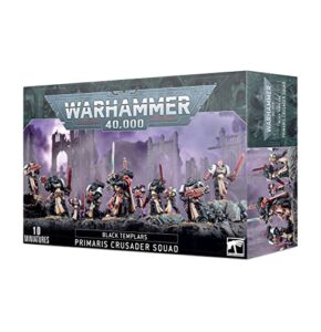 games workshop warhammer 40,000 black templars: primaris crusader squad
