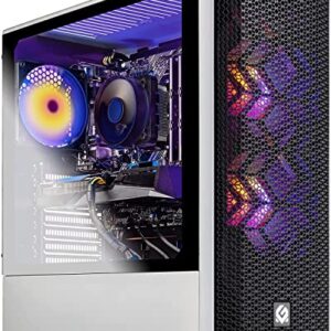 Skytech Gaming Blaze 3.0 Gaming PC Desktop – Intel i5-10400F, RX 6600XT, 1TB NVME, 16G DDR4 3200, AC Wi-Fi, Windows 10 Home 64-bit, White