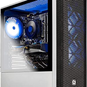 Skytech Gaming Blaze 3.0 Gaming PC Desktop – Intel i5-10400F, RX 6600XT, 1TB NVME, 16G DDR4 3200, AC Wi-Fi, Windows 10 Home 64-bit, White