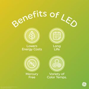 GE Lighting Refresh LED Light Bulbs, 60 Watt Eqv, Daylight, Decorative Bulbs, Small Base (8 Pack)