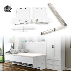 murphy bed hinge,diy bed wall bed hardware kit horizontal mounting springs mechanism durable for single twin queen pads