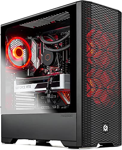 Skytech Gaming Blaze 3.0 Gaming PC Desktop – INTEL Core i7 11700F 2.5 GHz, RTX 3060 Ti, 1TB NVME SSD, 16G DDR4 3200, 600W GOLD PSU, AC Wi-Fi, Windows 10 Home 64-bit,Black