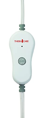 Thera|Care Small Size Heating Pad with Moist & Dry Heat | Wide-Range Heat Temperature Setting | 9” x 9”, Gray, (24-810)