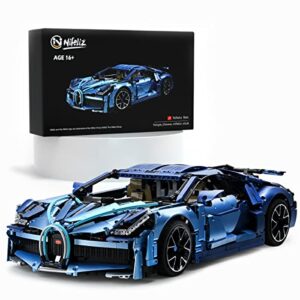 nifeliz divn race car moc building kit and engineering toy, adult collectible sports car technology building kit, 1:8 scale sports car model for men teens(3728 pcs)