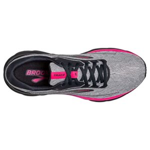 Brooks Women’s Trace 2 Neutral Running Shoe - Oyster/Ebony/Pink - 10 Medium