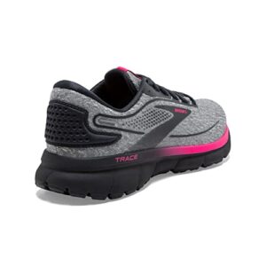 Brooks Women’s Trace 2 Neutral Running Shoe - Oyster/Ebony/Pink - 10 Medium