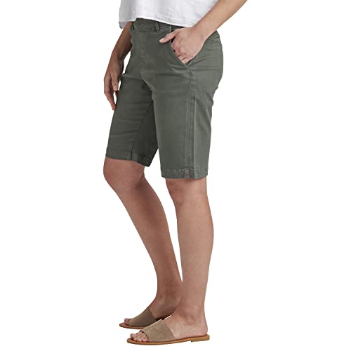 Jag Jeans Women's Maddie Pull-On Bermuda Short, Olive, 10