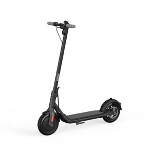 segway ninebot f25 electric kick scooter, 300w powerful motor, 10-inch pneumatic tire, foldable commuter electric scooter for adults, dark grey