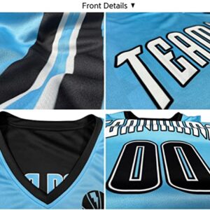 TAND Custom Basketball Jersey Reversible Uniform Add Any Team Name Number Personalized Sports Vest for Men/Boys, Black White, One Size