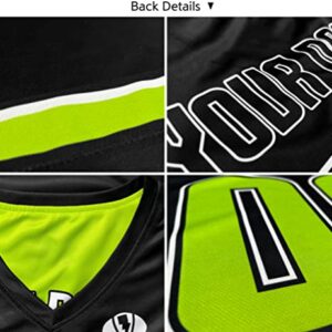 TAND Custom Basketball Jersey Reversible Uniform Add Any Team Name Number Personalized Sports Vest for Men/Boys, Black White, One Size