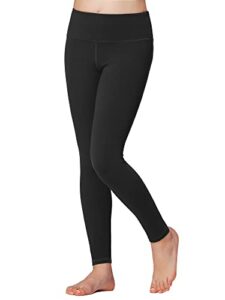 stelle girls athletic legging pants with hidden pocket for dance workout running yoga (black, 8-9 years)
