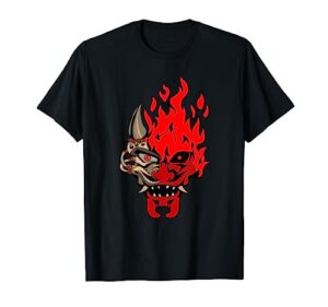onicyborg cyberpunk oni samurai evil maskman cool streetwear t-shirt
