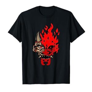OniCyborg Cyberpunk Oni Samurai Evil Maskman Cool Streetwear T-Shirt