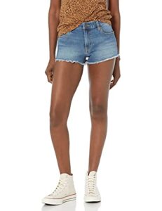 volcom women's stoney stretch cut off denim short, jasper blue, 29