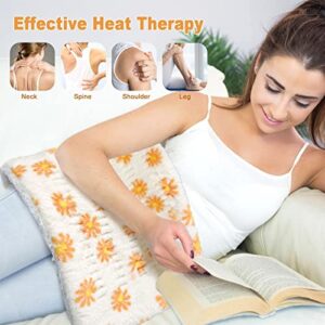 HELLOMOTO Heating Pad for Pain Relief, Electric Heating Pad for Back Pain and Cramps -12 Heat Settings with Auto Off,12 Inch x 24 Inch, Machine Washable-OW01