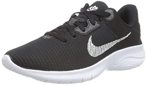 Nike Women's Running Shoes, Black Black White Dk Smoke Grey, 6.5 US