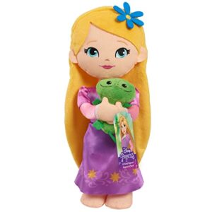 disney princess lil' friends rapunzel & pascal 14-inch plushie doll, officially licensed kids toys for ages 3 up by just play