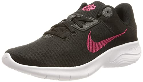 Nike Women's Running Shoes, Black Black Rush Pink White, 7.5 US