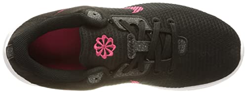 Nike Women's Running Shoes, Black Black Rush Pink White, 7.5 US