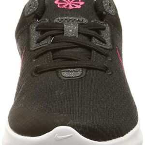 Nike Women's Running Shoes, Black Black Rush Pink White, 7.5 US