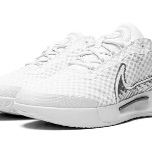 Nike Womens WMNS Zoom Court Pro HC DH0990 101 White/Metallic Silver - Size 8W