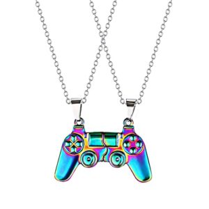 cjiayujew game controller necklace for couples, matching necklace for best friend, friendship sister necklace (color)
