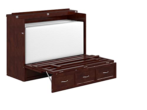 AFI Deerfield Murphy Bed Chest Full, Walnut