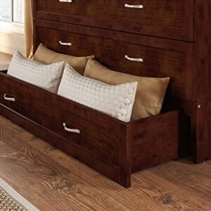 AFI Deerfield Murphy Bed Chest Full, Walnut