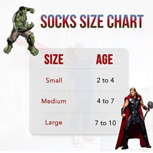 Marvel Legends Superhero Boys Socks, Toddler Socks & Kids Socks, Quality Made Little Boys Socks & Toddler Boys Avenger Socks