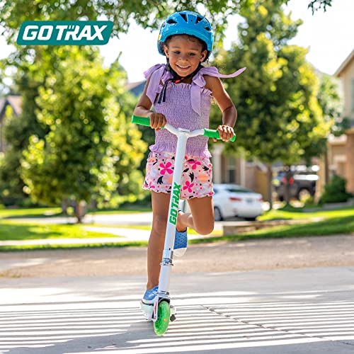 Gotrax Scout Electric Scooter for Kids Ages 4-7, Max 3 Miles Range and 6Mph Speed, 5" Flash Front Wheel and Unique Pedal Light, UL2272 Certified Aprroved Electric Kick Scooter for Boys Girls Pink