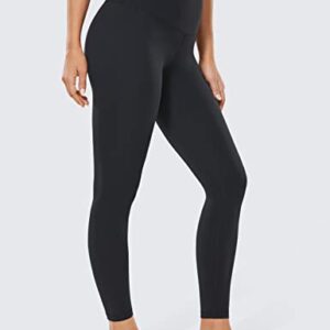 CRZ YOGA Women's Butterluxe Leggings 25 Inches - High Waisted Buttery Soft Comfort Lounge Leggings Black Small