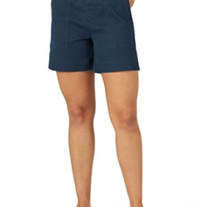 Lee Women's Ultra Lux High-Rise Pull-On Utility Short, Rivet Navy, 18