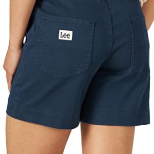 Lee Women's Ultra Lux High-Rise Pull-On Utility Short, Rivet Navy, 18