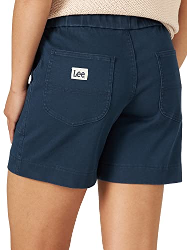 Lee Women's Ultra Lux High-Rise Pull-On Utility Short, Rivet Navy, 18