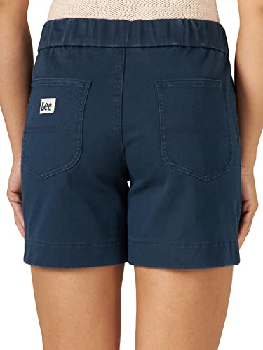 Lee Women's Ultra Lux High-Rise Pull-On Utility Short, Rivet Navy, 18