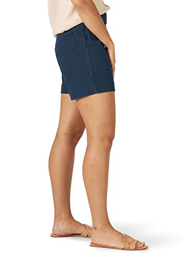 Lee Women's Ultra Lux High-Rise Pull-On Utility Short, Rivet Navy, 18