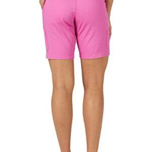 Lee Women's Flex-to-Go Mid-Rise Cargo Bermuda Short, Magenta, 12