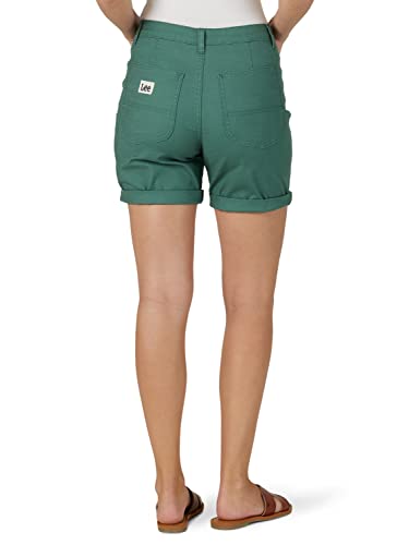 Lee Women's Legendary High-Rise Patch Front Short, Fern, 12