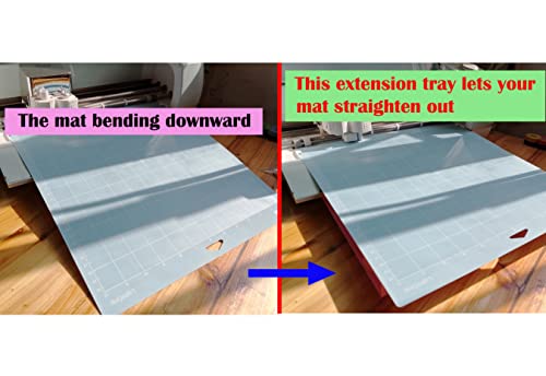 Extension Tray Compatible with Cricut Explore Air3 2 1,Extender Tray Compatible with Cricut Mat,Cutting Mat Extender Support for Explore Air Series (Not Compatible with Maker3 and Maker) (Pink)