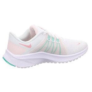 Nike Women's Quest 4 Road Running Shoes, Glaze-Menta, 10 M US, White/Pink/Green