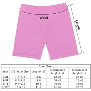 HOLLHOFF 12 Pack Girls Dance Shorts 8-10 Years, 12 Color Bike Short Breathable and Safety for Playgrounds and Gymnastics Multi