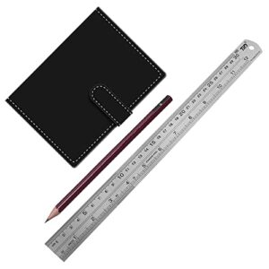 YYJ HOME Metal Ruler, 12 inch Ruler and Metal Rule 30 Centimeters and inch Ruler Steel Rulers Drawing Ruler, Measuring Ruler 12 inch 2 Pieces Silver